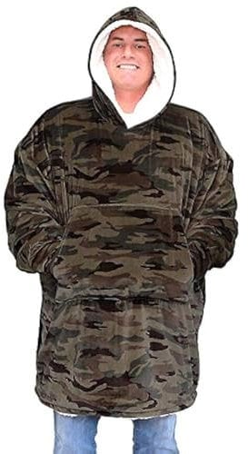 TOPENTAR Hoodie Oversized Hoodie Sweatshirt Blanket Super Soft Warm Comfortable Blanket Hoodie One Size Fits All Men Women Girls Boys Friends Camouflage