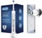 Oral-B Genius 8500n, Brosse à Dents Électrique Rechargeable, Souple pour Voyage, Manche Connecté Bluetooth, Détecteur de Position, 1 Brossette et 1 Étui de Voyage Premium Offert, Argenté