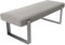 Vant Gepolstert Schlafzimmer Bett Bank - Wohnzimmer & Salon Ottomane - 158 kg Gewicht Kapazität (Weben Moondust Grau)