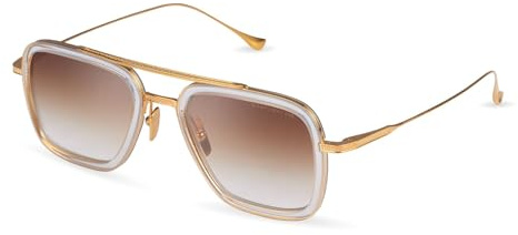 Dita FLIGHT.006 CLEAR CRYSTAL - YELLOW GOLD/BROWN TO 52/22/144 Unisex Sonnenbrillen