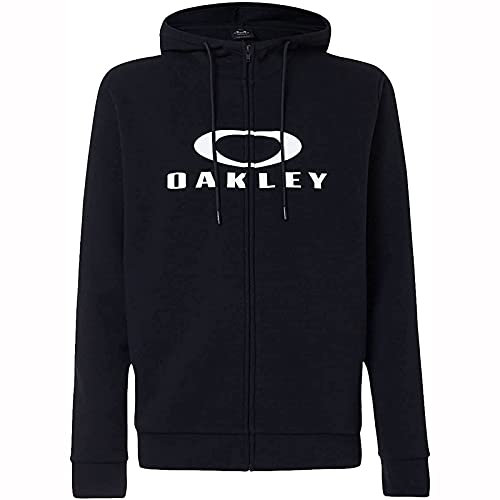 Oakley Herren Bark Full Zip Hoodie 2.0 Sweatshirt, schwarz/weiß, XXL