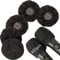 SENENQU 400PCS Housse de Microphone Jetable Noir, Universel Couverture de Microphone, Protection Micro Jetable en Non-tissé Pour Pare-brise, Bonnette Micro Jetable Pour KTV et Enregistrement de Salle