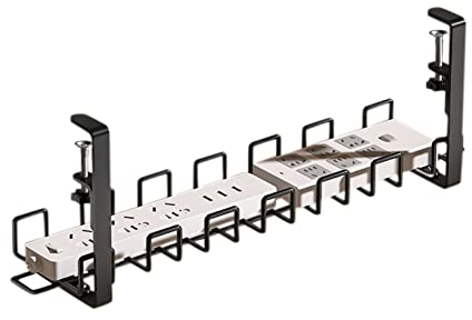 BIOSA Cable Shelf Under The Desk, Under The Desk Cable Management Tray Sockets Cable Rack Organiser Wire Cable Management