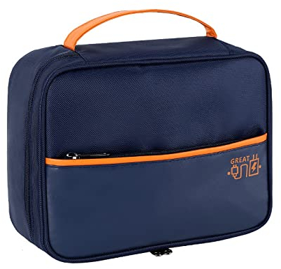 CRSUSUKJ Kabel Organizer Tasche,Organizer Tasche,Elektronische Tasche Organizer universal travel Kabel Elektronik Zubehör Tasche Reise Organizer Case für Kabel, Maus, Powerbank (Marineblau)