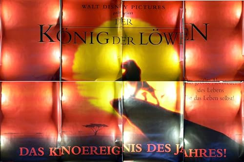 Der König der Löwen - Achtteilig - Filmposter 240x320cm gerollt