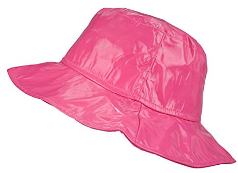 TOUTACOO, Chapeau de Pluie, Capeline Femme en Vinyle (09- Rose Fuschia-M)