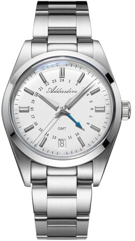 ADDIESDIVE 36 mm kleines Zifferblatt GMT Herrenuhr Diver wasserdicht 100 m Ronda 515-24H Edelstahl