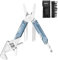 NexTool W2 Multitool, 8 in 1 Multi Tool Werkzeug mit verstellbarem Schraubenschlüssel, Multitool Zange, Taschenmesser, Schraubendreher und Feile, Multiwekzeug mit 9 in 1 Bits Set und Nylonscheide