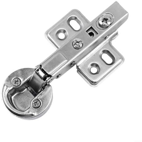 SMZhomeone Bisagra de puerta de vidrio resistente de 26 mm, tornillos de copa de 26 mm, fijación estable, tres tipos de bisagras fijas para armarios de vidrio, armarios de vino (mediano)