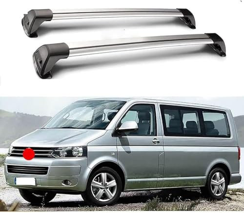 Dachgepäckträger Querträger für VW Multivan Caravelle T5 T6, Geringe Windgeräusche, Anti-Rost Hoch Belastbar Abschließbar