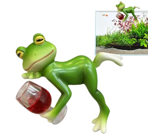 Grenouille pour Pot de Fleurs, Grenouille Mignonne en résine, décoration de Jardin créative pour terrasse et Cour