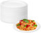 LDFDRT Assiettes Jetables 100 pcs Bagasse De Canne à Sucre Assiettes En Carton Papier Jetables Pour Pique-Niques, Fêtes, Barbecues, Anniversaires (Weiß, 15,2cm)
