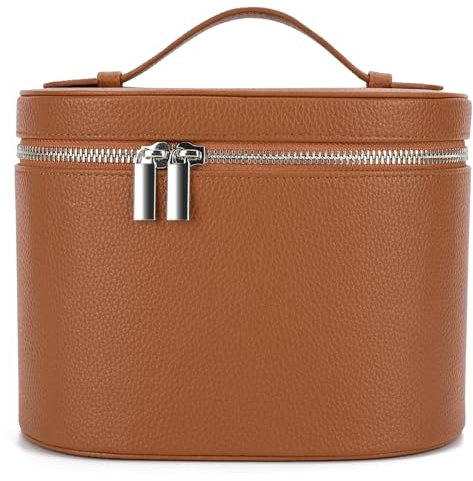 3-in-1 Travel Makeup Organizer for Women - Cosmetic & Toiletry Bag with Removable Divider, Waterproof Vanity Case for Airplane, Gym, Luxury Gifts