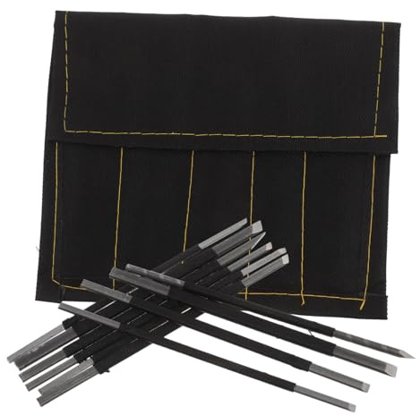 AKOOSY 10stücke Steinschnitzwerkzeug-set Aus Hartstahl Mit Gravurwerkzeugen Für Stein Und Inklusive Aufbewahrungsbox Für Bastler Und Bildhauer