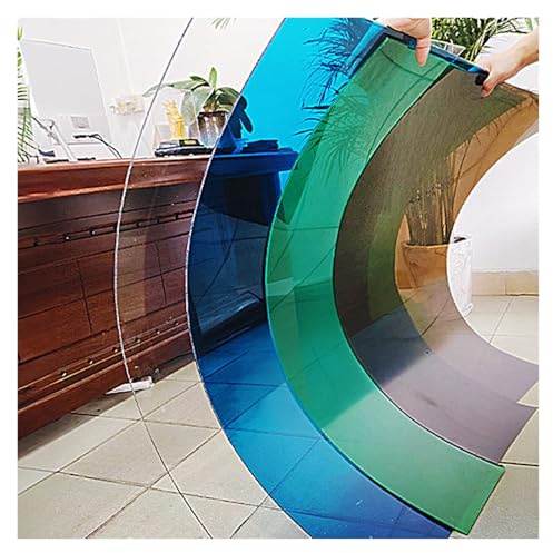 Polycarbonat-Kunststoffplatte – UV-beständige, wasserdichte Gewächshausplatten – Außendachplatte für Gartenarbeit, Landwirtschaft, Vordächer,Fenster,Terrasse(Clear,0.60m x 2.0m)