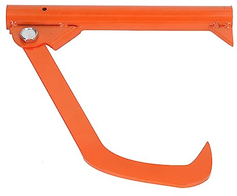 Tomotato Log Hook, Edelstahl Holzhaken mit Pulverbeschichtung zum Rollen und Heben von Baumstämmen bis 15,5 Zoll Durchmesser, Leichtes und Tragbares Werkzeug für Forstarbeiten