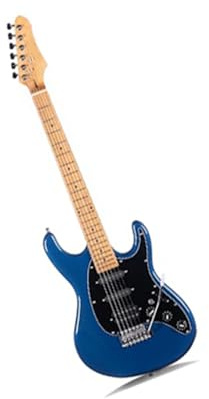 Professionelle E-Gitarre Dunkelblaue E-Gitarre 7 Saiten Korpus Aus Paulowniaholz