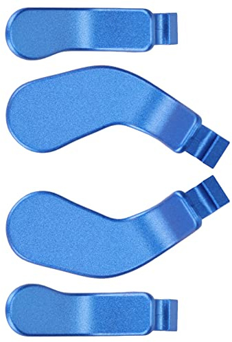Aumotop Palettes de Rechange Bleues en Acier Inoxydable, Pièces de Rechange pour Contrôleur Série 2, Bonne Sensation pour les Joueurs Professionnels