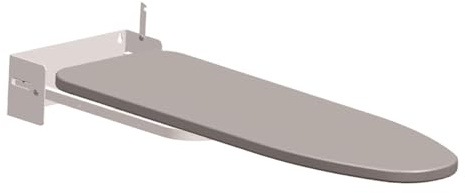 Ronyme Table à repasser suspendue, support de fer stable et résistant à la chaleur, pliable, rotation à 180°, idéale pour la buanderie, les petits espaces et, Blanc
