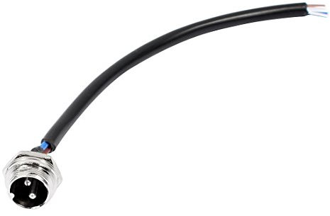 sourcingmap GX16 20cm Joint Type 2 Pin Male Aviation Connector Electrical Cable