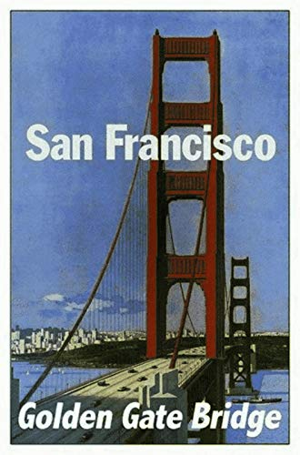 Schatzmix San Francisco Golden Gate Bridge Metallschild Wanddeko 20x30 cm tin Sign Blechschild, Blech, Mehrfarbig