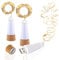 LED Bouchon lumineux pour bouteille, rechargeables en USB, 1,9 m 20 LED, Cuivre Fil, LED Lumières étincelantes pour DIY, Cuisine, Mariage, Halloween, Noël, Décor de Partie (Blanche chaude 3 Pièces)