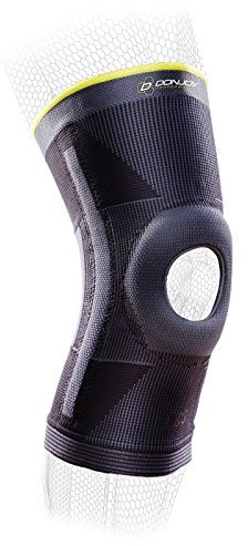 DONJOY PERFORMANCE Deluxe Knit Knee Sleeve with Stays and Buttress - Mid-Level Support Knee Brace for PFPS, Sprains, Instabilities - Medium