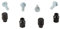 All Balls Racing 85-1118 Radbolzen und Muttern-Set