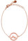 VIASOUL® Armband Berge für Damen I Berg Kette mit 585er Gold überzogen I Die Original Mountain Love Kette (Rose)