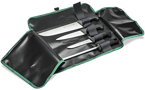 Sanelli 980204 Set COLTELLI Macellaio, Acciaio Inossidabile, Nero