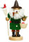 Sikora RM-A Räuchermännchen aus Holz 3 Größen Verschiedene Motive, Farbe/Modell:A31 grün - Waldschrat, Höhe in cm:Höhe ca. 19.5 cm