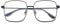 Dollger Blaulichtfilter Brille für Damen Herren Blaue Licht Blockieren Brille Square Metall Großer Rahmen Brille Anti Blaulicht PC TV Gaming Schwarz
