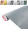 Klebefolie Möbel 67,5x240 cm | Möbelfolie selbstklebend in Metallic-Optik | Klebefolie zur Umgestaltung von Küche und Bad | Folie für Möbel - wasserfest und dekorativ | Aluminium Feingebürstet Silber