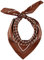Hermine Hold Hermine Silk Schal, BROWN-WHITE