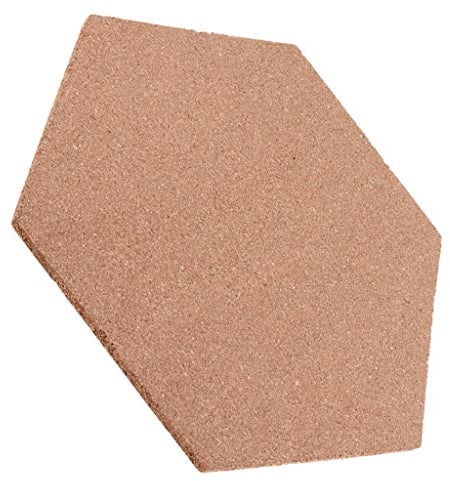 Tubayia 10 Stück Hexagon Korkplatte Selbstklebende Pinnwand Korkwand für Foto, Bilder, Notizen