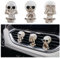 3 Stück Totenkopf Auto Diffuser,Johiux Duftstecker Autozubehör Innenraum Deko,Auto Luftauslass Diffusor Aromatherapie Clip,Haus, Garten und Autodekorationen für Männer und Frauen.