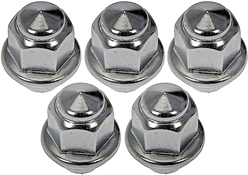 Dorman 611-303CD Wheel Nut M12-1.50 Capped - 19 mm Hex, 32.1 mm Length Compatible with Select Ford/Lincoln Models, 5 Pack (OE FIX)