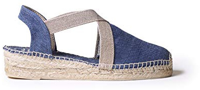 Toni Pons Damen-Espadrille aus Baumwollstoff - Verdi-V - Marine, 45 EU