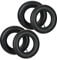 Relaxdays Ruote per Carriola con Camera d'Aria, Set 2 Ruotini di Scorta, 3.50-8, Gomma per Carrello, Regge 154 kg, Nero