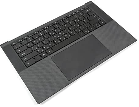 Dell XPS 9500/9510/9520/9530 Palmrest, Touchpad & HEBREW Backlit Keyboard - 0DKFWH + 06H0GD (6PT7G) (Renewed)
