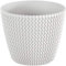 B2C Plant Pots Indoor Outdoor Plastic Flowerpot 13cm to 40cm Small Medium Large Splofy 6 Colours (13cm, White)