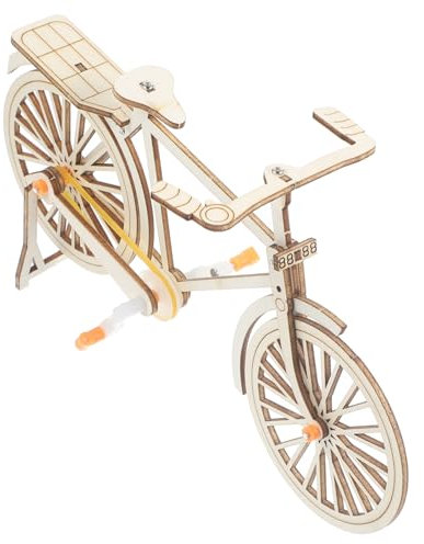 DIKACA 1 Satz DIY-Fahrrad 3D-Puzzle-Modell Fahrzeug-Montageset Spielzeuge Modelle Fahrradmodell Ornament lebensechter Fahrradschmuck altmodisch Gizmo Skulptur schmücken Kind Materialpaket