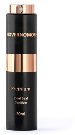 Toilet Seat Sanitiser & Odour Eliminator spray - The QUEEN of toilet sprays Hover No More - Travel Size 20ml Luxury Fresh Scent
