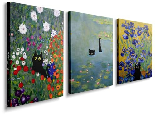 Canvas Wall Art 3 piece Boho Modern Pictures Wall Decor Nature Art Prints Painting for Living Room Bedroom Home Office Hallway and Stairs, YH077