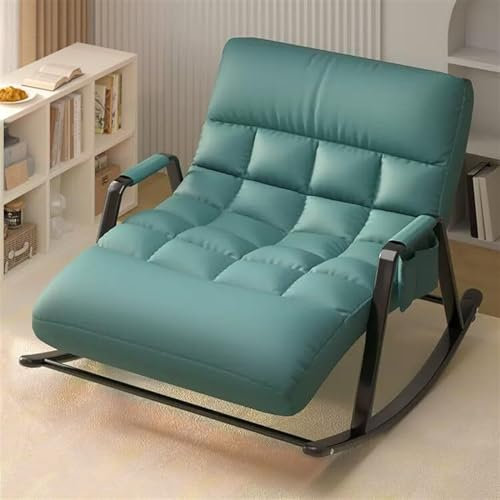 Moderner Doppel-Wippstuhl mit Seitentasche, 250 kg Kapazität, idealer Sessel für Schlafzimmer oder Wohnzimmer, Relaxsessel mit komfortablem Design