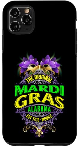 Custodia per iPhone 11 Pro Max L'originale Mobile Alabama Mardi Gras