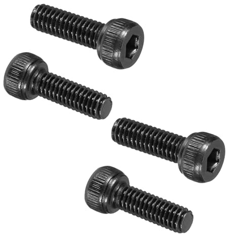 PATIKIL 100 Pcs M4 x 12 mm Hex Socket Head Cap Screws Bolts, 12.9 Grade Carbon Steel Socket Drive Screws, Black Oxide, Full Threads