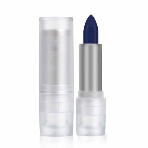 Pintalabios de Halloween con acabado mate, resistente al agua, de larga duración, brillo de labios para Halloween, no se pega, no se decolora, colorido brillo de labios para festivales (azul oscuro)
