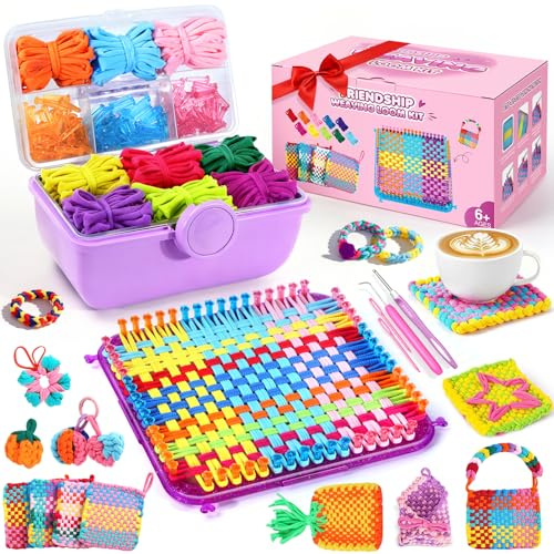 Generisch 450+ pcs Strickringset, Inklusive Aufbewahrungsbox, Lila