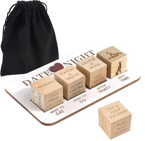 Valentines Gift,Date Night Dice for Couples – Fun Date Night Games, Decision Dice for Him and Her, Perfect Valentine's Day Gift for Boyfriend, Girlfriend, Husband, Wife [VD05]